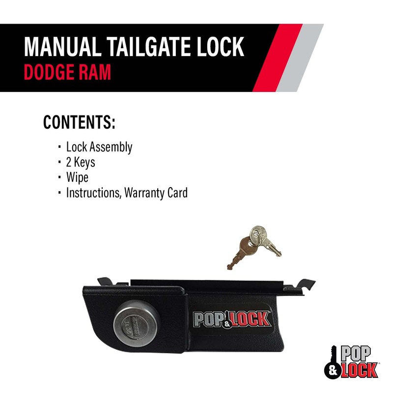 Pop & Lock – Manual Tailgate Lock for Dodge Ram