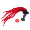 27.6in Motorcycle Helmet Hair Ponytail Braids Detachable Pigtails with Suction