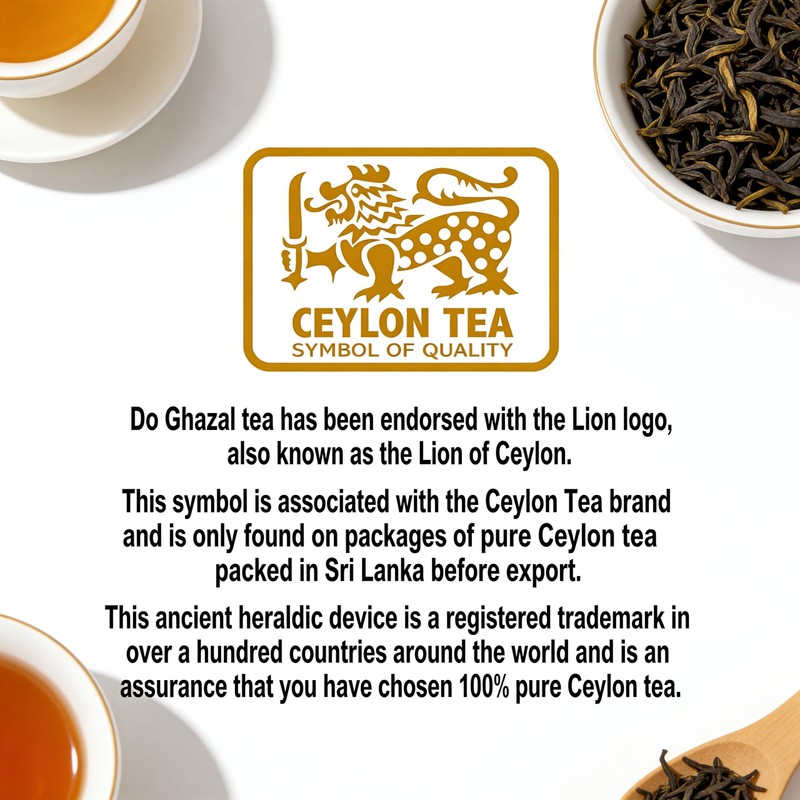 Do Ghazal Pure Ceylon Tea 16oz (454g) Black Loose Leaves