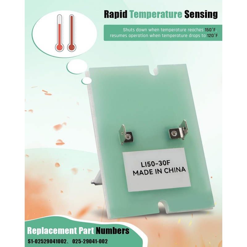 S1-02529041002 Furnace 3" Limit Switch Fit for York/Luxaire/Coleman/Evcon Replace 025-29041-002，L150