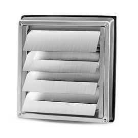 Stainless Steel Weather Protection Grille Ventilation Grille 100 mm 125 mm 150 mm Movable Slats