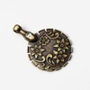 Yarn Cutter Pendant Round Thread Cutters Pendants Antique Gold Color