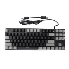 87 Key Mechanical Keyboard RGB Backlight Blue Switch Quick Response USB Black Grey Computer Keyboard for Home Office