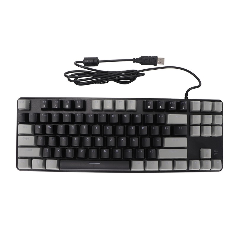 87 Key Mechanical Keyboard RGB Backlight Blue Switch Quick Response
