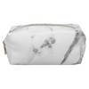 3Pcs Women Cosmetic Bag Marble Print Makeup Case Storage Handbag