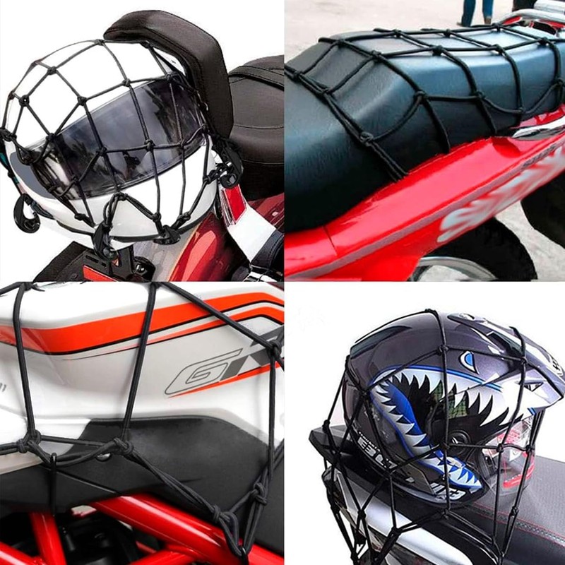 Lecute Red Malla Elástica Carga Motocicleta Red de Equipaje Expandible