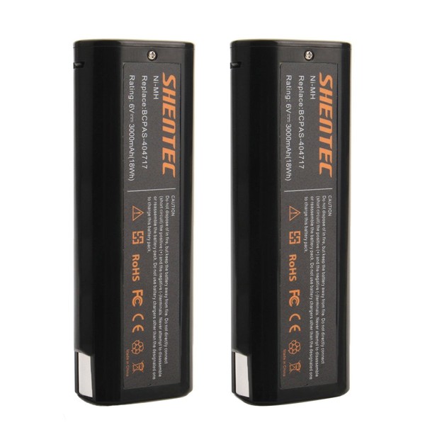 Shentec 2-Pack 3000mAh 6V Battery Compatible with Paslode 404717 B20544E