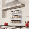 SWOMMOLY Adjustable Wall Mount Spice Rack, 3-Tier Dual-use (Multi-use) Organizer,