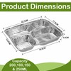 M1SS (Pack of 120) Square Aluminium Foil Trays Food Container