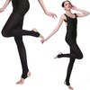 DANCEYOU 2 Pairs Black Stirrup Dance Ballet Tights Girls Womens