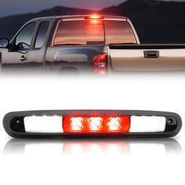 SUPAREE LED Third Brake Light Fit for 2007-2013 Sierra/Silverado 1500 2500 3500, 2014 Sierra/Silverado 2500 3500 Classic Model 3rd Brake Light Assembly Roof White Cargo Light Red High Mount Lamp