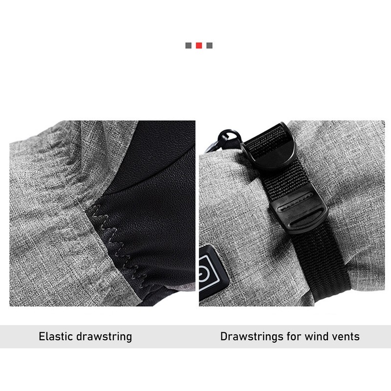 1 Pair Heated Gloves Smart Battery Powered Winter Warm Gloves