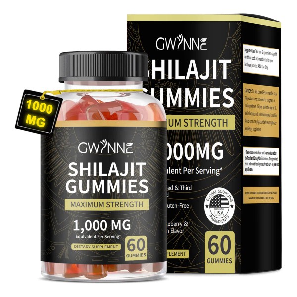 Gwynne Gomitas De Shilajit 60 Unidades 1000 mg Sabor A