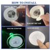FYSHINE LED Drink Coaster, 60 Pack White, Round, Plastic, 24+