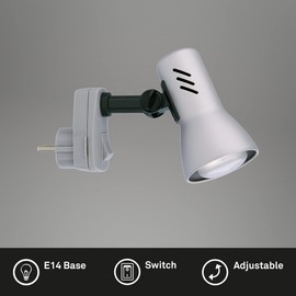 Briloner Leuchten eReader with Wall Outlet