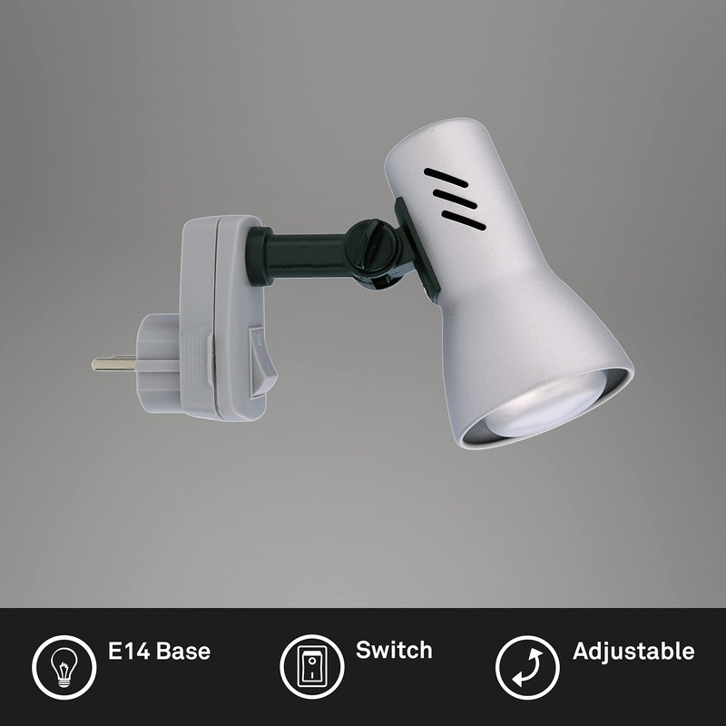Briloner Leuchten eReader with Wall Outlet