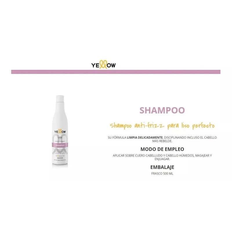 Yellow Shampoo Para Cabello Liso Sin Sal - Yellow Therapy