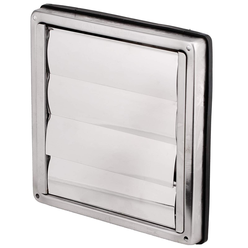 First4spares 5" / 125mm Stainless Steel Square External Wall Extractor