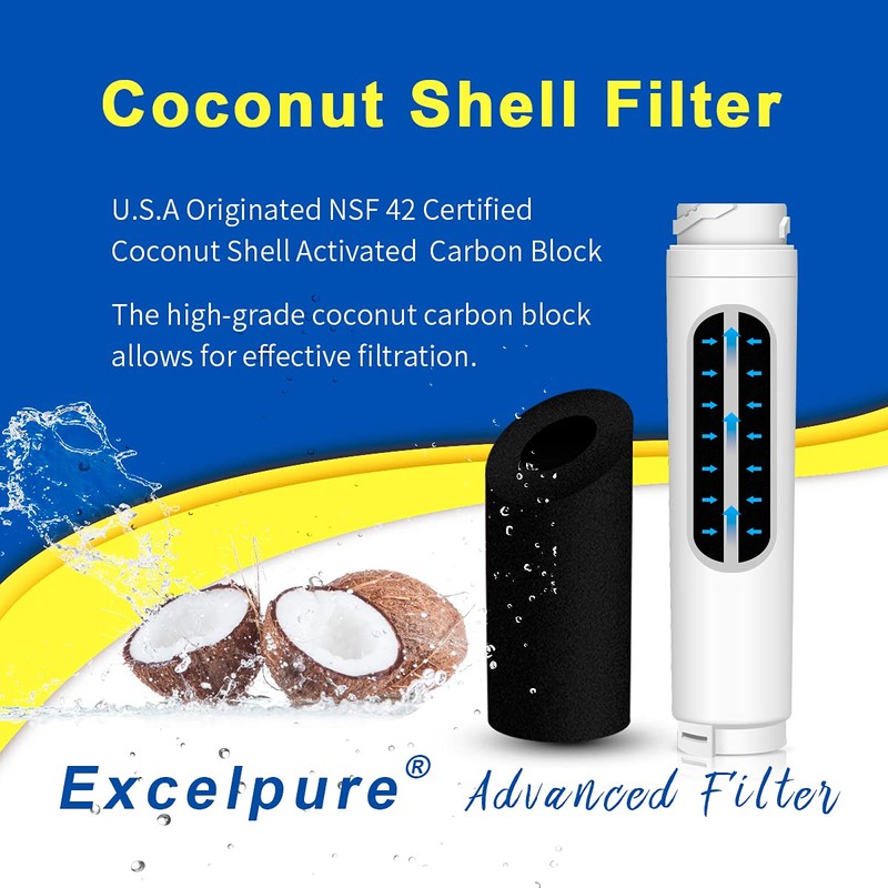 EXCELPURE 9000 077104 UltraClarity REPLFLTR10 Refrigerator Water Filter Replacement for
