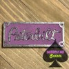 Peterbilt, old school rectangle emblem small size - Color: Blue