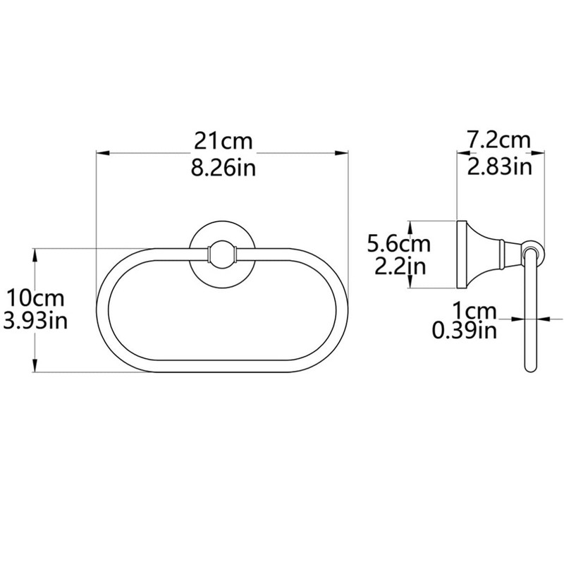 DOITOOL Towel Ring Bathroom Hand Towel Holder,Wall Mount Stainless Steel