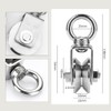 EGV 2in Heavy Duty V-Type Swivel Pulley Wheel with Detachable