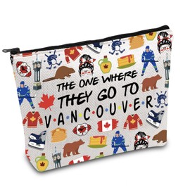 FOTAP Vancouver Trip Makeup Bag Vancouver Travel Gift Vancouver Souvenir Gift Vancouver Travel Bag Housewarming Gift (Vancouver)
