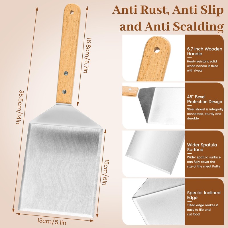 Eoufore Smash Hamburger Press Kit,Around Burger Press,Hamburger Spatula and Stainless
