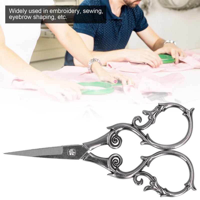Retro Scissors Stainless Steel Gourd Shape DIY Vintage Small Embroidery