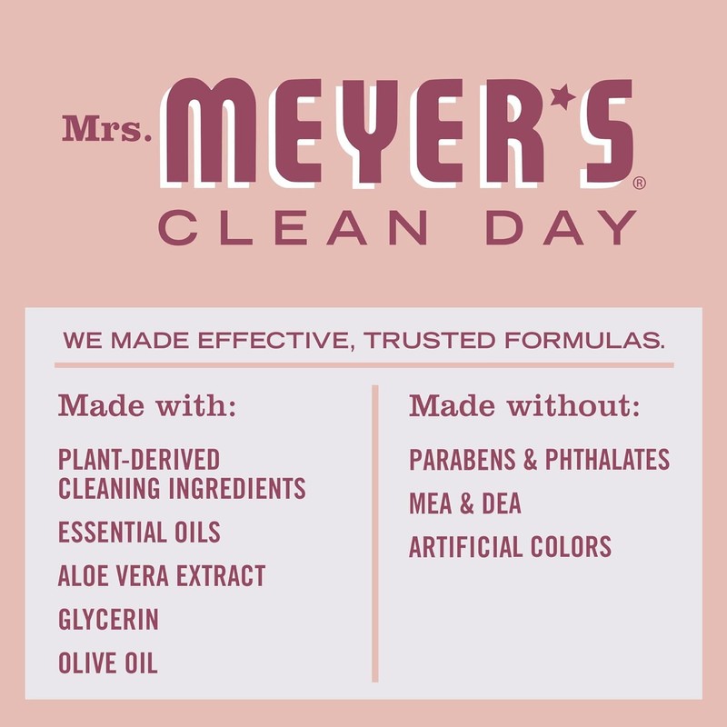 MRS. MEYER'S CLEAN DAY Liquid Hand Soap Rose 12.5 Fl