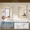 TETOTE Brushed Nickel Bathroom Mirror 20 x 30 Brushed Nickel
