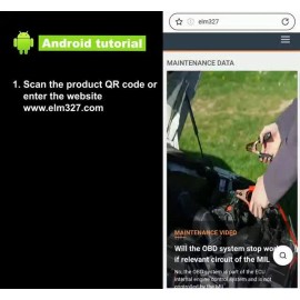 RYRYIL ELM327 V2.0 Bluetooth OBD2 Code Reader For Android Torque Super Diagnostic New