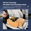 Car Armrest Pad with LED Starry Sky Light, Dual Type-C