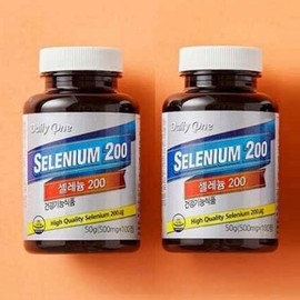 Daily One Selenium 200 Selenium large-capacity nutritional supplement for the whole family, 1 tablet, 200 pieces / 데일리원 셀레늄 200 셀렌 대용량 온가족 영양제, 1정, 200개
