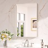 Keonjinn 20 x 30 Inch Brushed Nickel Bathroom Mirrors for