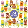 2025 Easter Candy 3D Lollipop Rings, Individually Wrapped Bunny Chick