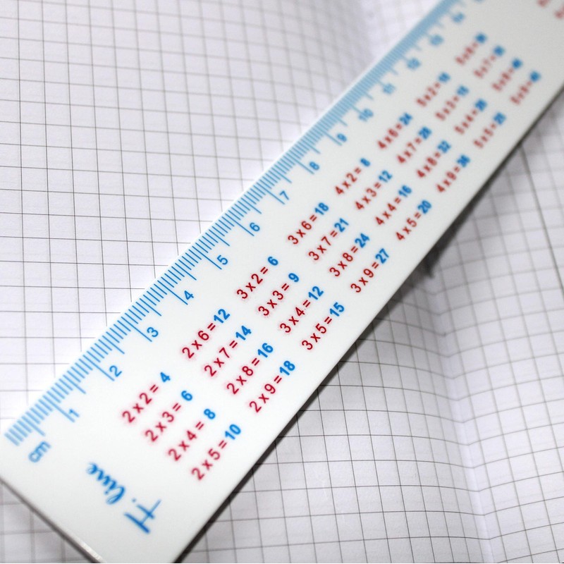 Filipov - 3 x Ruler 30 cm with Multiplying Table