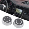1Pair Radio Volume Control Knob, Left Right Sensitive Multimedia Knob