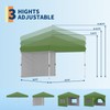 10x10 Instant Pop-Up Canopy with 1 Sidewall – Easy 1-Button
