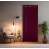 tinycurtains, Door Curtain Bordeaux Red 210 x 150 cm for