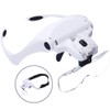 Professional Headband With LED Light Jeweler Magnifier Magnifying Glass Loupe