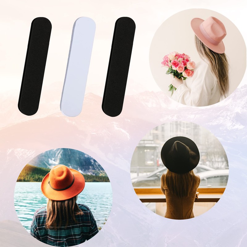 20 Pcs Hat Size Reducer,Soft Latex Hat Sizing Tape, cap