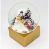 20152 Snow Globe Christmas Santa in Reindeer Sleigh in Winter