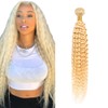 Freiuoke 32 Inch 613 Blonde Bundles Water Wave Human Hair