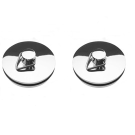 Drain Stopper, 2PCS Stainless Steel Sink Stopper Drain Plug with Pull Ring for Bathtub, Kitchen, Bathroom and Laundry Sink, 38mm