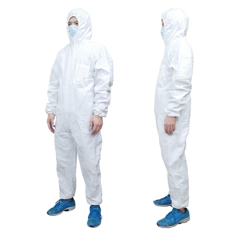 ACE AG6900 Non-woven Protective Clothing with Hood LL Size Breathable