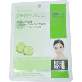 DERMAL Nemlendirici ve Pürüzsüzleştirici Salatalık Özlü Kolajen Maske 23 GR