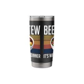 Beef Stew Humor Thanksgiving Food Roast Beef Chef Stainless Steel Insulated Tumbler