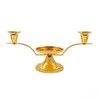 Hosley Gold Metal Unity Candle Holders for Wedding Ceremony Set.