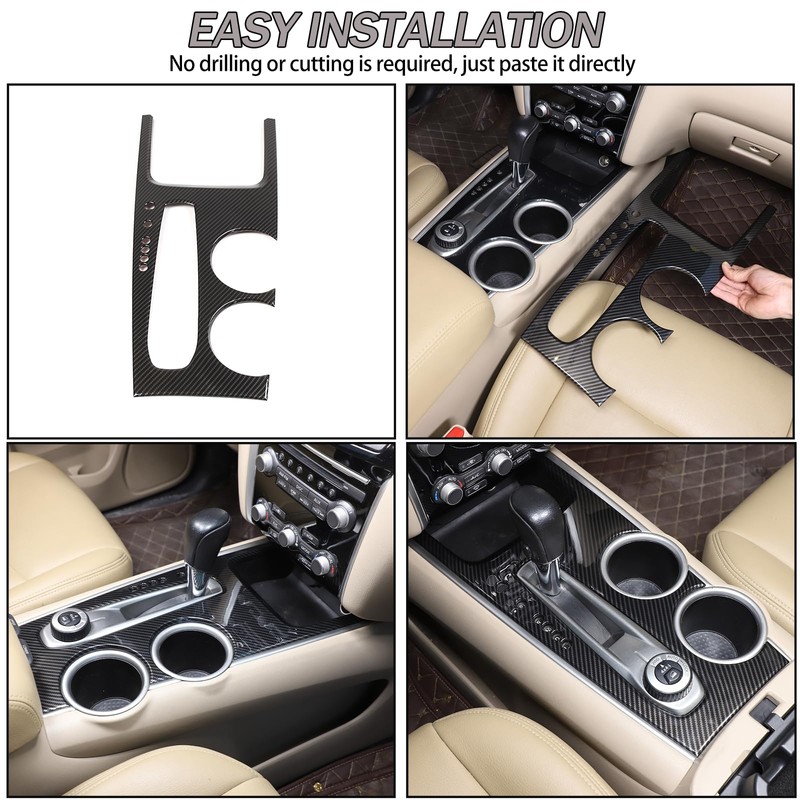 Gear Shift Panel Cover Trim Compatible with Nissan Pathfinder 2013-2018